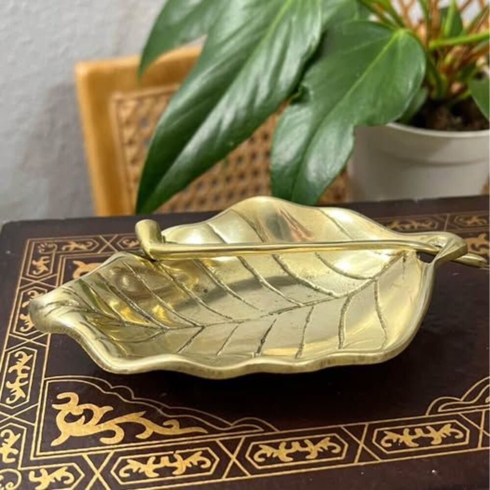 Brass Leaf Ashtray